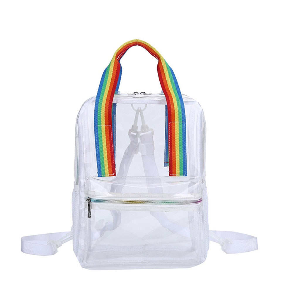 Transparent Rainbow Backpack