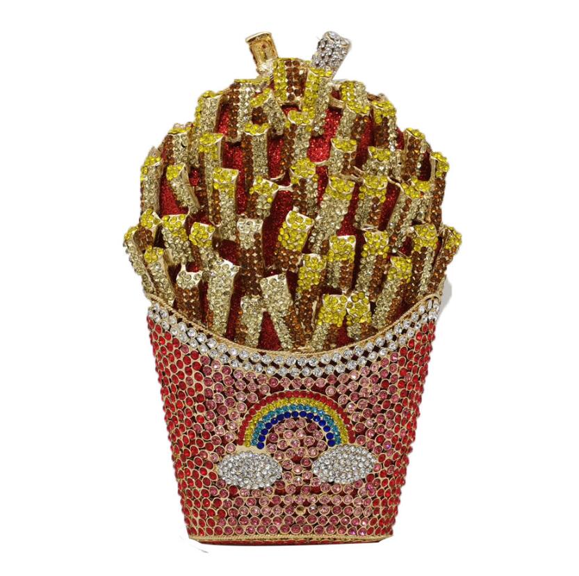French Fries Chips Rainbow Bag