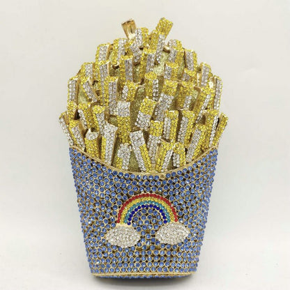 French Fries Chips Rainbow Bag