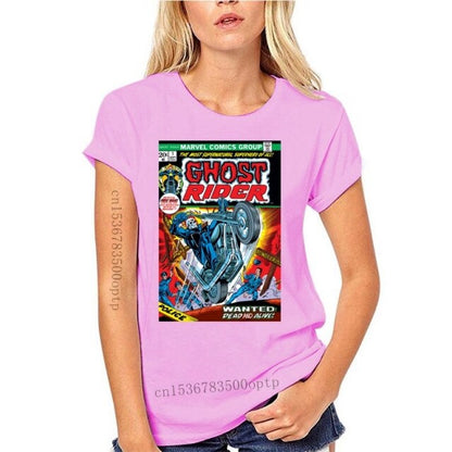 Ghost Rider Comic Book T-Shirt-Nerd Meets Girl